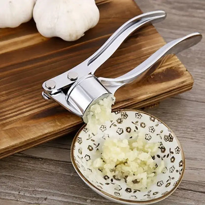 Stainless Steel Garlic Press, Heavy Duty Manual Garlic Crusher Tool🧄