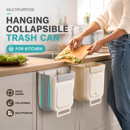 Foldable Hanging Trash  | 2026 New Hanging Bin for Kitchen Cabinet Doors🗑️