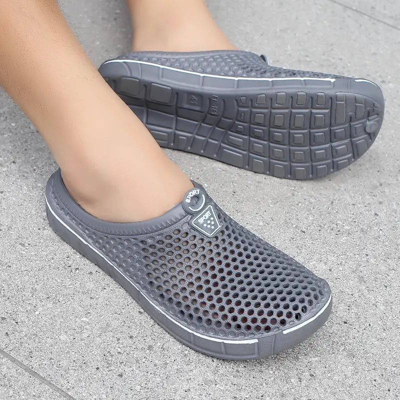 Unisex Quick-Dry Mesh Slip-On Mules,Women's and Men's Lightweight Non-Slip EVA Summer Footwear 🥿