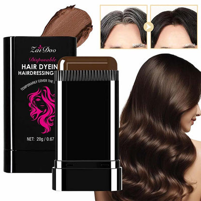 Disposable Hair Dye Stick, Covers Gray Hair, Waterproof and Sweatproof💇