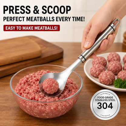 Stainless Steel Meatball Maker Spoon, Non‑Stick Meat Ball Extrusion Scoop 🍲