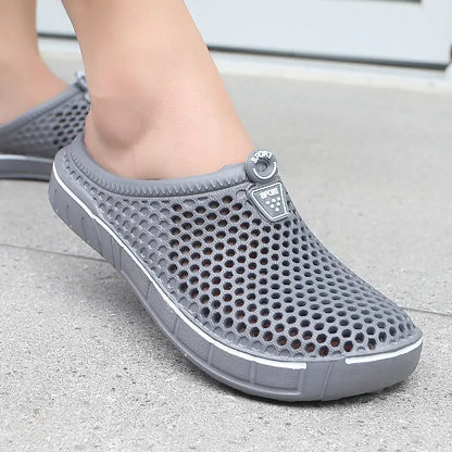 Unisex Quick-Dry Mesh Slip-On Mules,Women's and Men's Lightweight Non-Slip EVA Summer Footwear 🥿