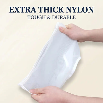3Pcs Bowl-Shaped Nylon Nut Milk Bag, Reusable Strainer Bags 🥛