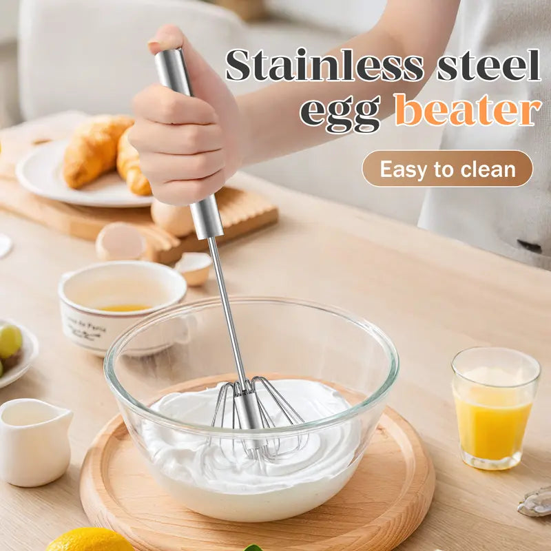2 PCS Rustproof Hand Push Whisk For Baking & Daily Drinks✨