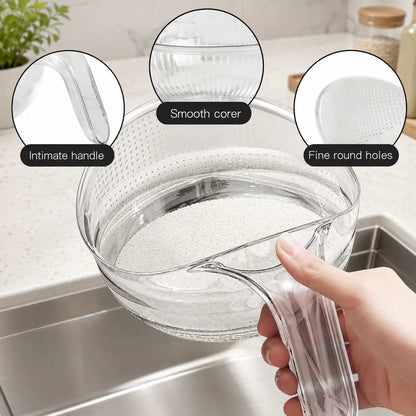 Aesthetic Multifunctional Rice Strainer with Handle 🥣