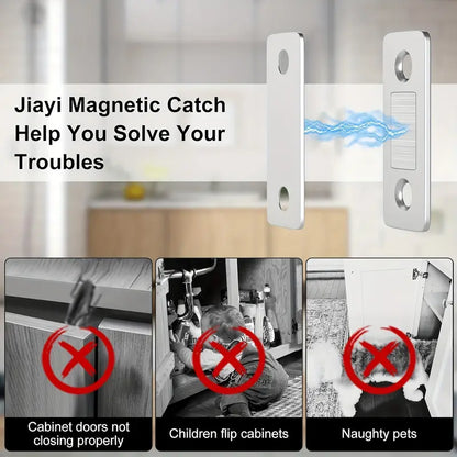 12-Pack Ultra Thin Cabinet Magnetic Door Catch Stainless Steel, Satin Nickel 🧲