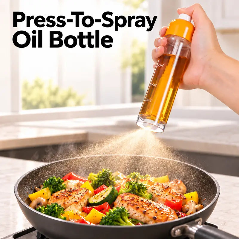Refillable Oil Sprayer for Cooking, Olive Oil Spray Bottle with Bottom Nozzle🧂
