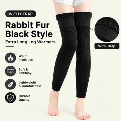 Long Knee Pads for Men and Women, One Size with Thick Wool Lining 🦵