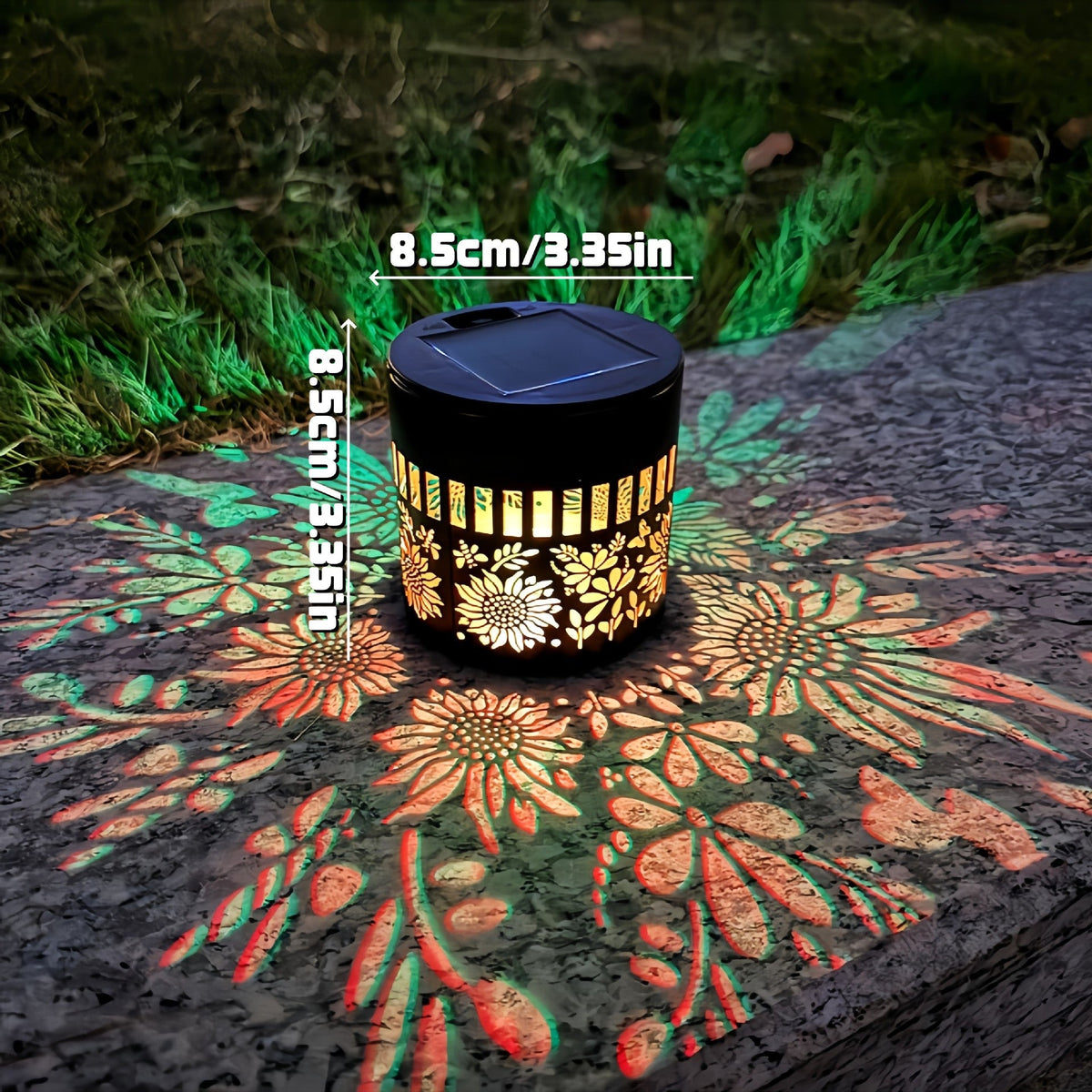 Solar Mandala Projector Wall Lights IP65 Waterproof Outdoor Decor Lamp☀️