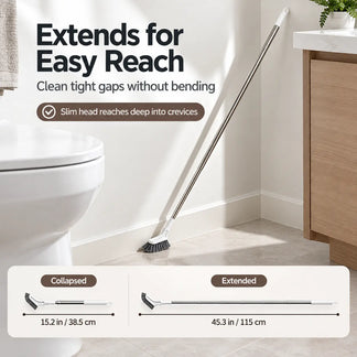 Adjustable Length Stainless Steel Telescopic Long Handle Crevice Cleaning Brush 🧹
