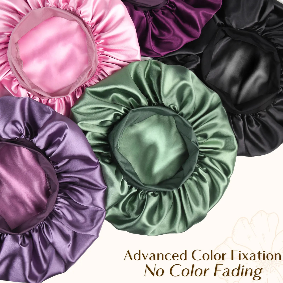 Bonnet for Men Hair Bonnet for Sleeping Double Layer Satin Bonnets 😴