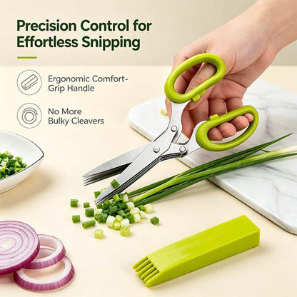 Onion Scissors Multi-Layer Ergonomic Plastic Shredded Paper Scissors Kitchen Tools✂️