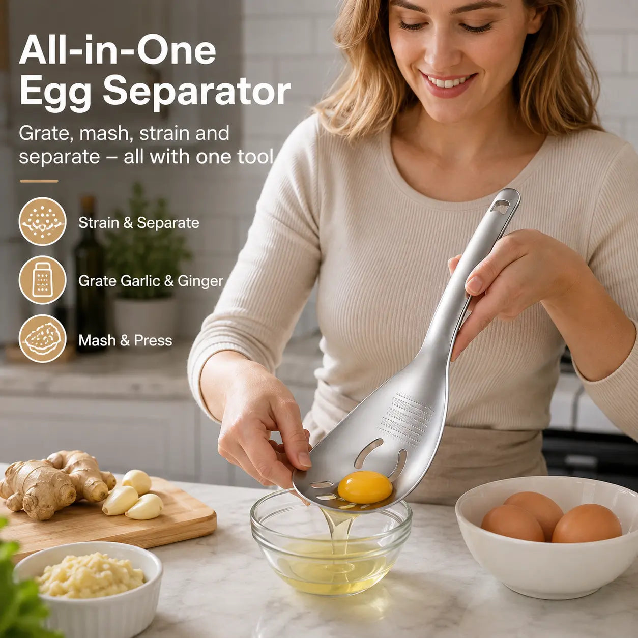 304 Stainless Steel Multi‑Purpose Kitchen Spoon 🥄