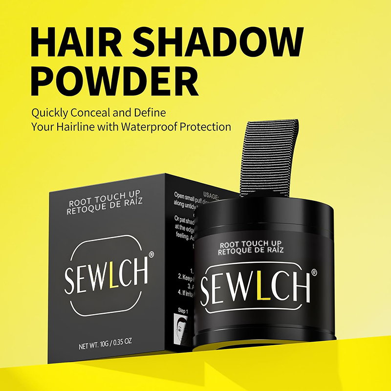 Magnetic Refillable Hair Root Touch Up Powder - Waterproof Gray Coverage & Hairline Concealer ✨