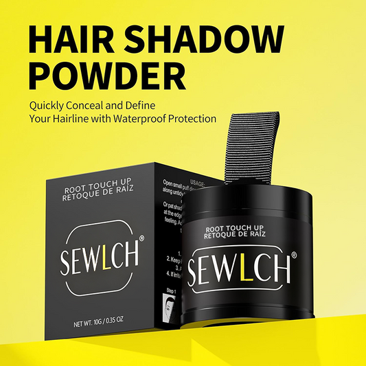 Magnetic Refillable Hair Root Touch Up Powder - Waterproof Gray Coverage & Hairline Concealer ✨