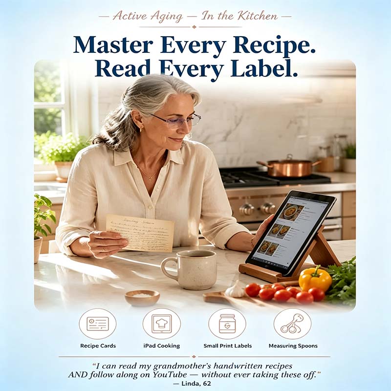 Smart Zoom Diamond-Cut Reading Glasses 👓