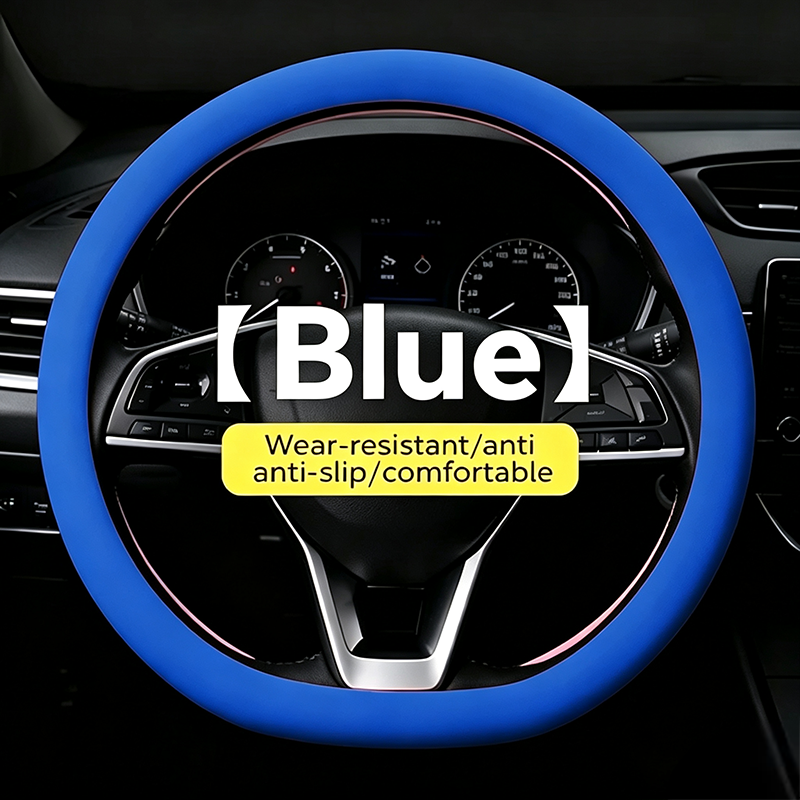 Universal Silicone Steering Wheel Cover, Non-Slip Soft Grip All Season Car 🚗