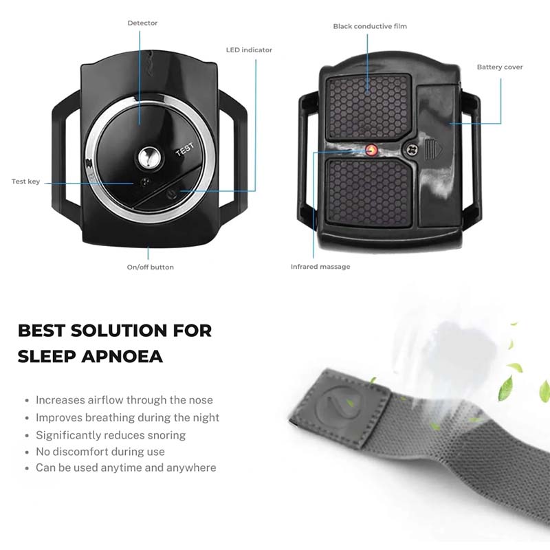 Smart Anti-Snoring Wristband, Vibration Posture Corrector