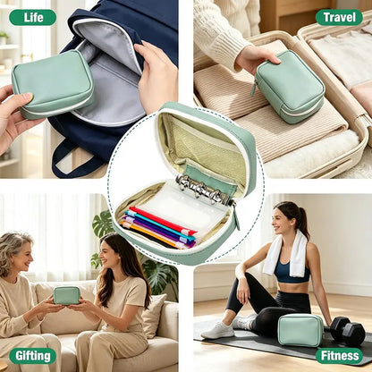 Waterproof Pill Pouch Set, 14pcs Bags Inside, A8 Waterproof Pill Organizer Set, 7 to 14 Days of Meds💊 🧳