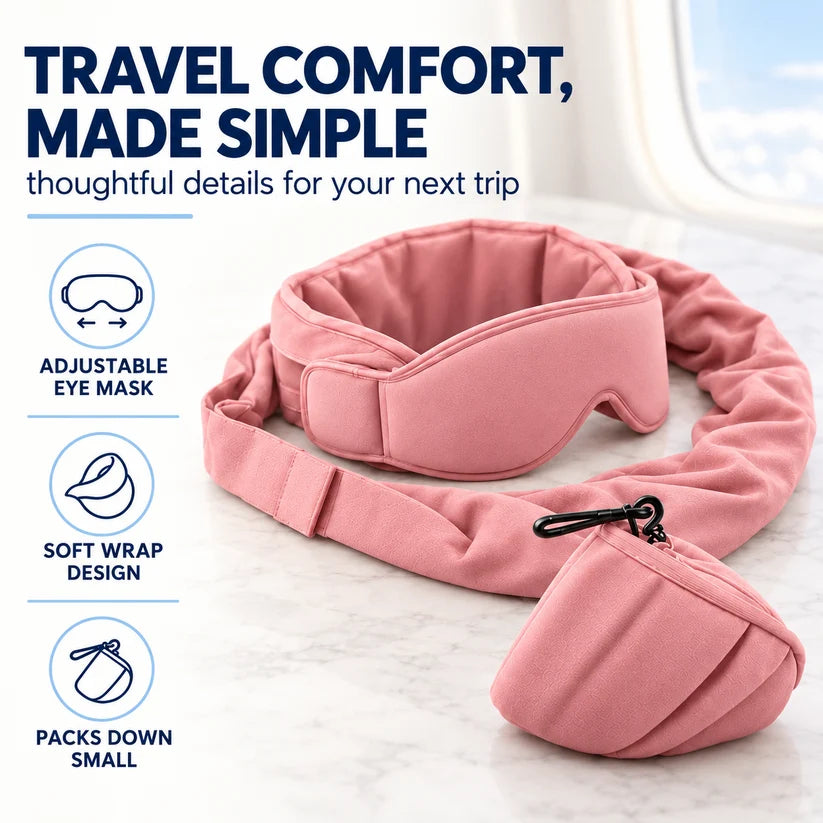 3-in-1 Airplane Sleep Support System - Carry On-Friendly Travel Bedding Accessory Set ✈️