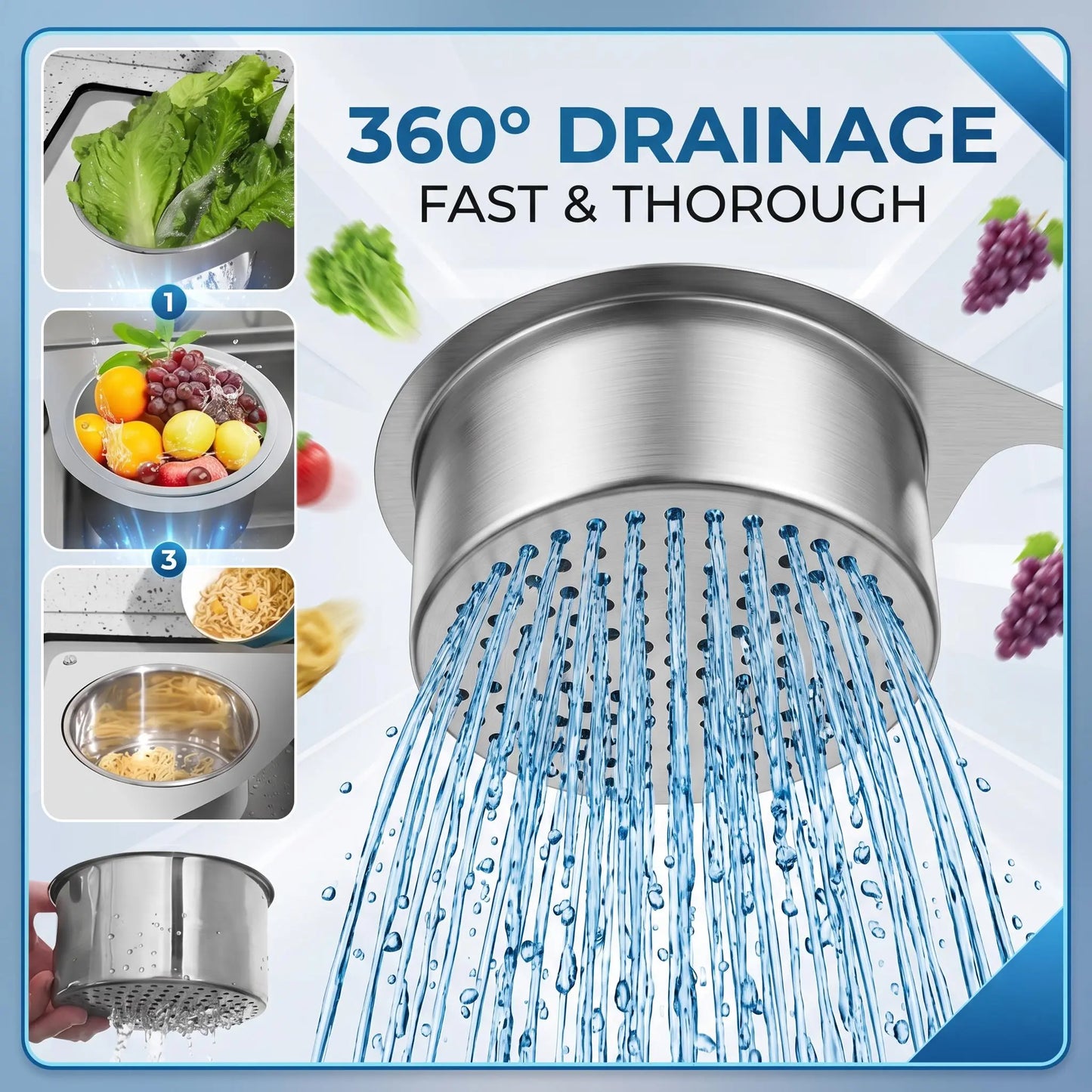 Stainless Steel Swan Sink Strainer Basket🚰