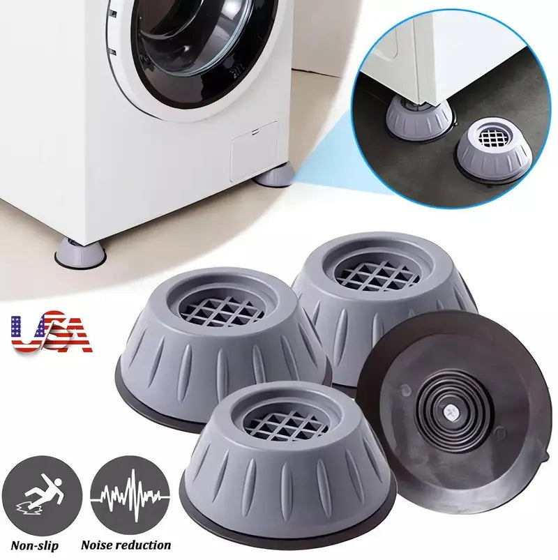 4Pcs Anti Vibration Washing Machine Foot Pads Noise Reduction🔩