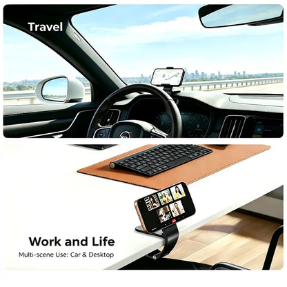 Magnetic Car Phone Holder | Dashboard & Sun Visor Foldable Mount📱