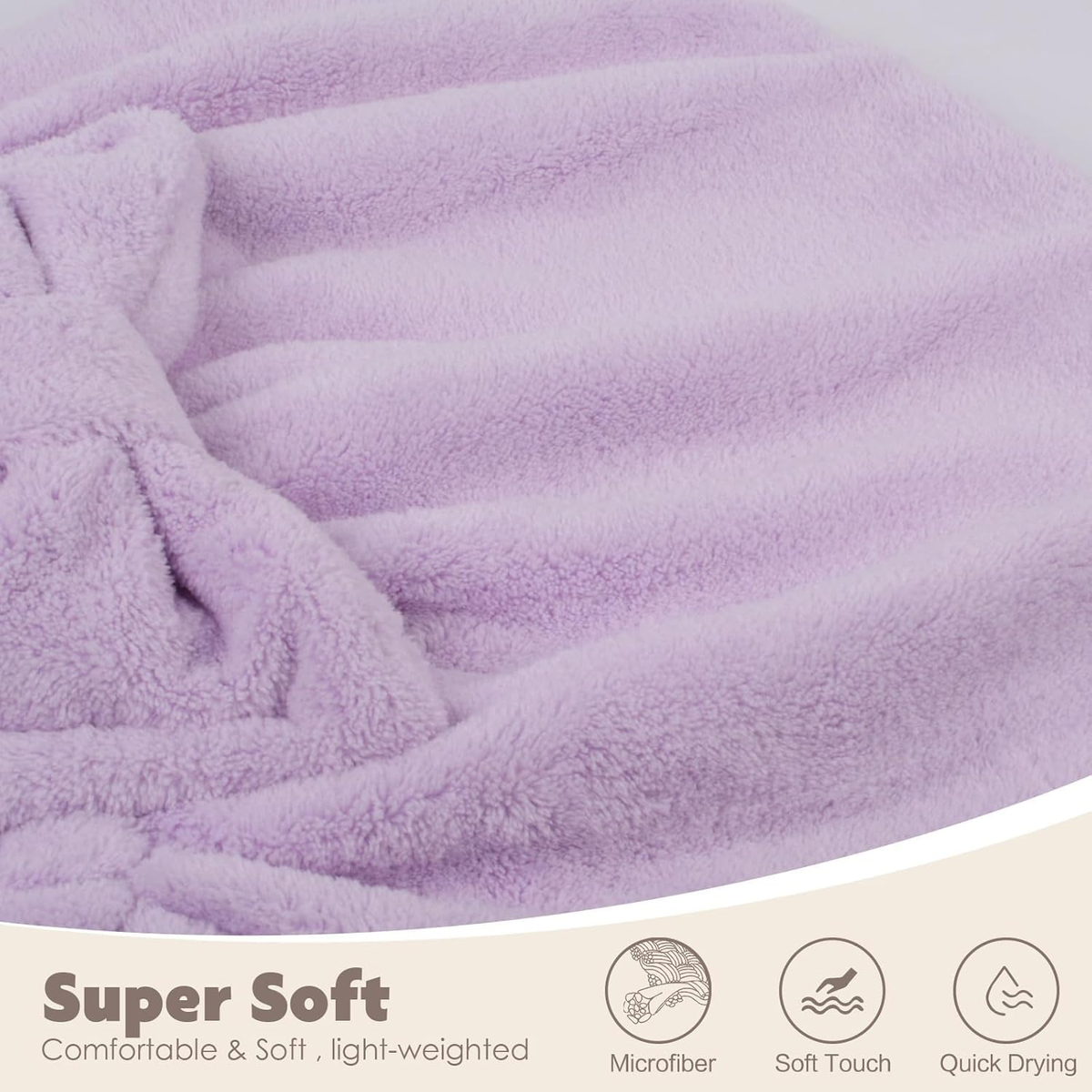 Soft Reusable Hair Wrap With Bow Decor 2PCS🧖