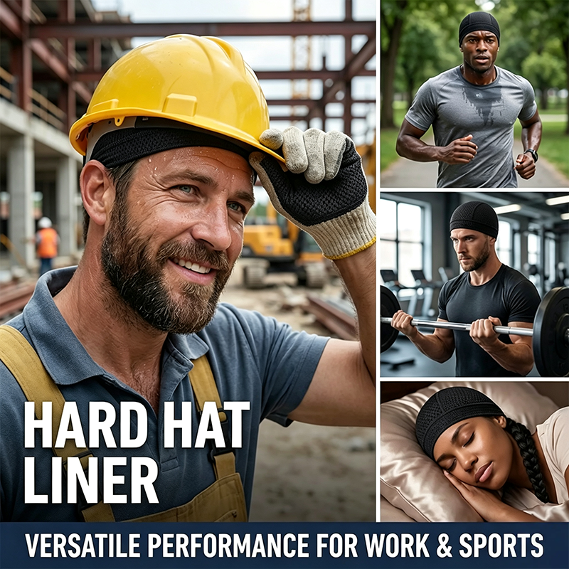 Full Mesh Cooling Helmet Liner Skull Cap - Ultra Breathable Sweat Wicking Hat for Hard Hats 🧢