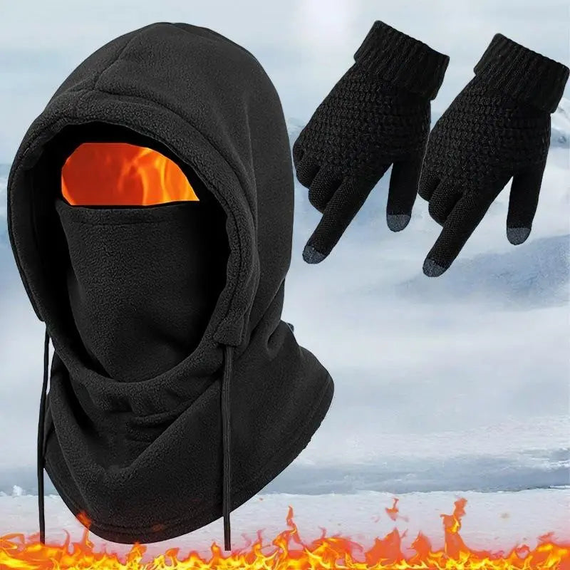 Unisex Adult 3-4 Piece Plain Winter Warm Multi-Pieces Outdoor Wear Set🧥