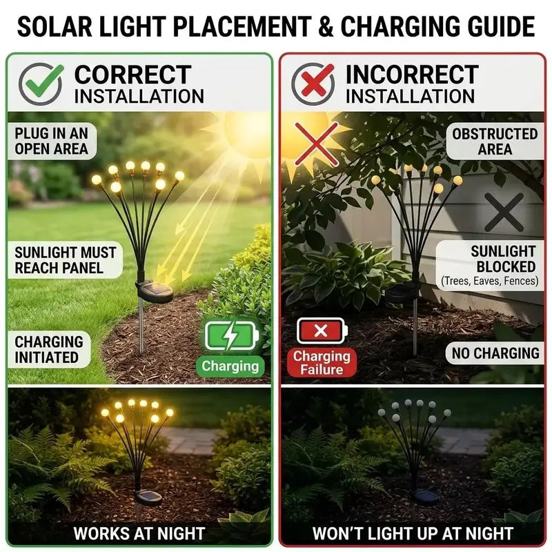 Solar Firefly Garden Lights, 2 Pack🌟