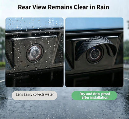 2PCS Car Reverse Camera Rain Cover, Anti‑Fog Waterproof Protection Hood, Carbon Fiber Texture🛡️