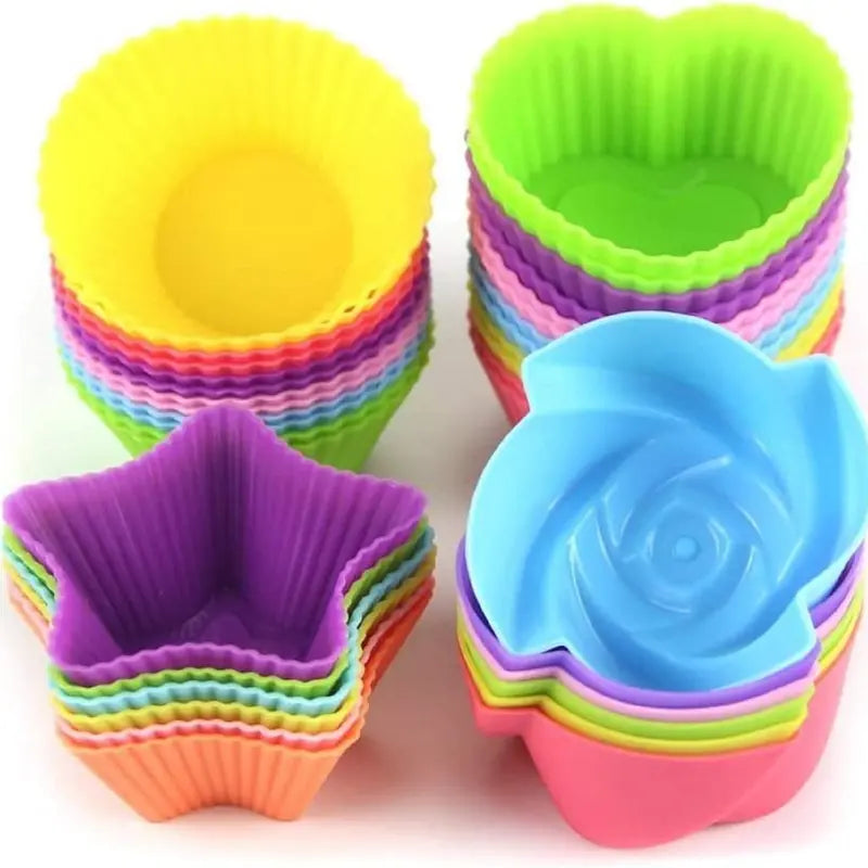 24pcs 2.75in Food-Grade Flexible Silicone Baking Cups 🧁