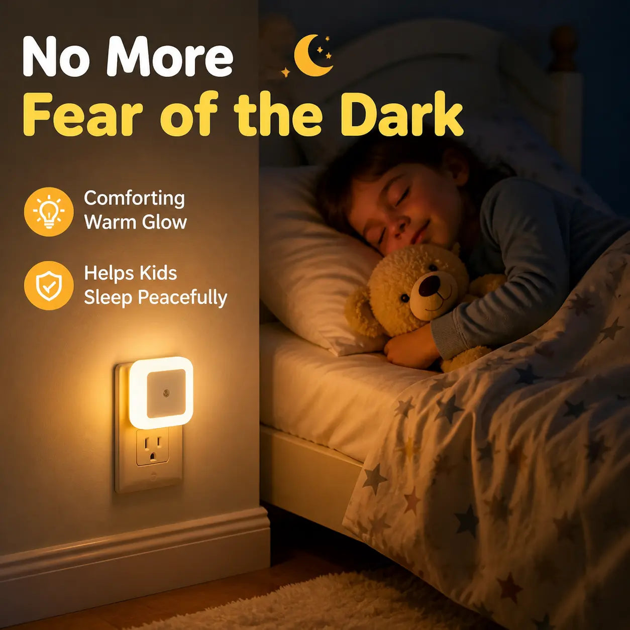 6‑Pack Compact Ultra‑Energy‑Saving Smart LED Night Lights💡