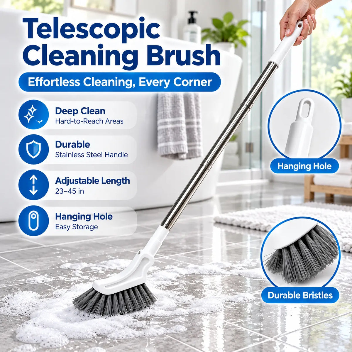 Crevice cleaning brush key advantages