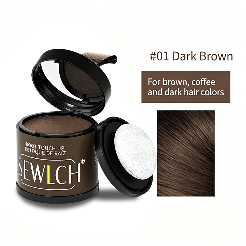 Magnetic Refillable Hair Root Touch Up Powder - Waterproof Gray Coverage & Hairline Concealer ✨