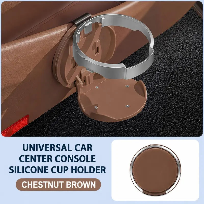Universal Foldable Car Cup Holder with Hook, Space-Saving Vehicle Drink Holder for Bottles 🚗
