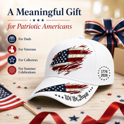 250th Anniversary Print Baseball Cap, Adjustable Unisex Sun Cap⭐