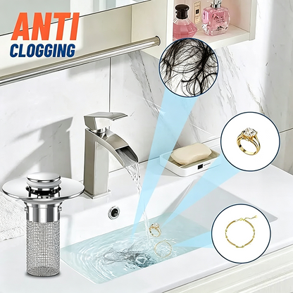 Bathroom Sink Drain Strainer, Pop Up Sink Drain Strain, Bathroom Sink Stopper✨