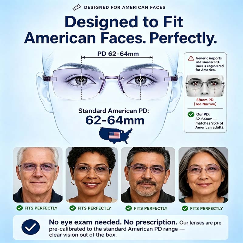 Smart Zoom Diamond-Cut Reading Glasses 👓