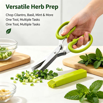 Onion Scissors Multi-Layer Ergonomic Plastic Shredded Paper Scissors Kitchen Tools✂️