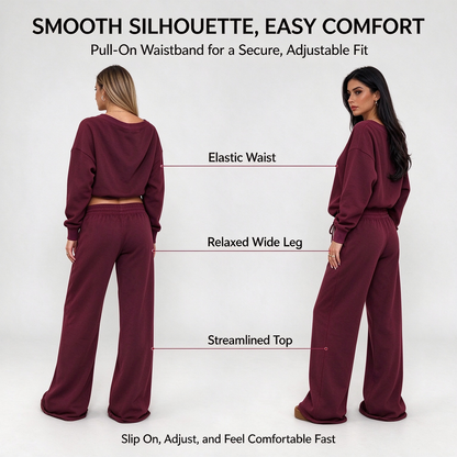 Women's Long Sleeve Jumper & Pants, 2 Piece Outfit Set ✨