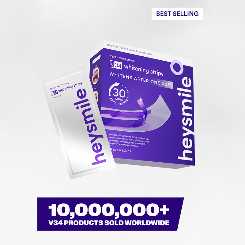 V34 Whitening Strips 14 packs,Combining Whitening and Colour Correction💜