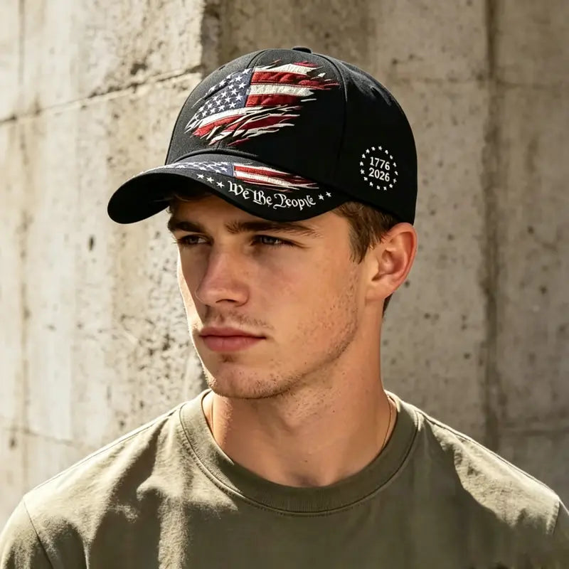 250th Anniversary Print Baseball Cap, Adjustable Unisex Sun Cap⭐
