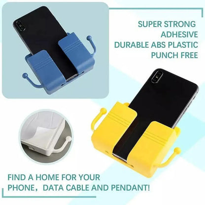 Mobile phone holder mounted on self-adhesive wall, wall-mounted mobile phone holder📱✨