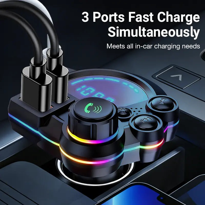 Father’s Day PD30W FM Bluetooth Car Charger RGB 🎁