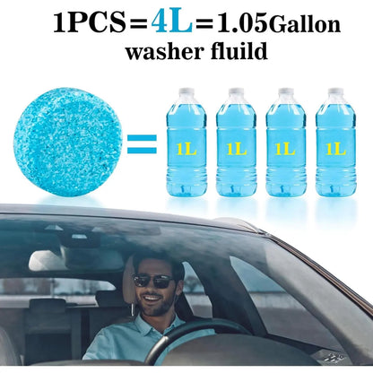 50PCS Car Windshield Washer Fluid Concentrate Tablets, Windshield Wiper Fluid 🚗💧