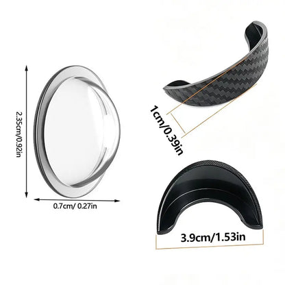 2PCS Car Reverse Camera Rain Cover, Anti‑Fog Waterproof Protection Hood, Carbon Fiber Texture🛡️