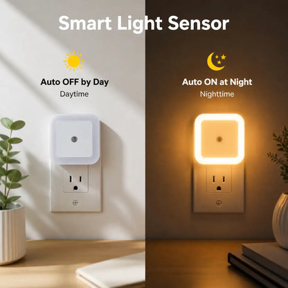6‑Pack Compact Ultra‑Energy‑Saving Smart LED Night Lights💡