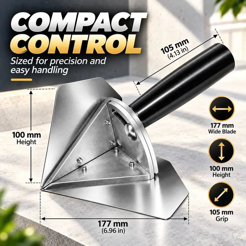 Stainless Interior Corner Finishing Trowel Stainless Steel, Silver Shaped Finishing Tool 🛠️